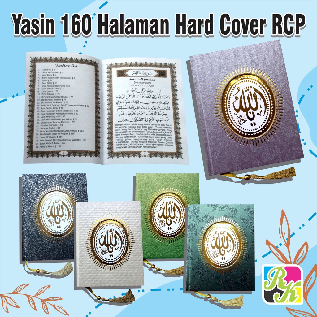 Cetak Yasin Dan Tahlil Hard Cover Bahan Rcp Isi 160 Halaman Diilengkapi Sisipan