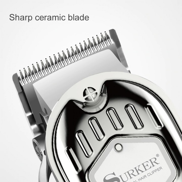 SURKER K9S - Elegant Professional Electric Rechargeable Hair Clipper