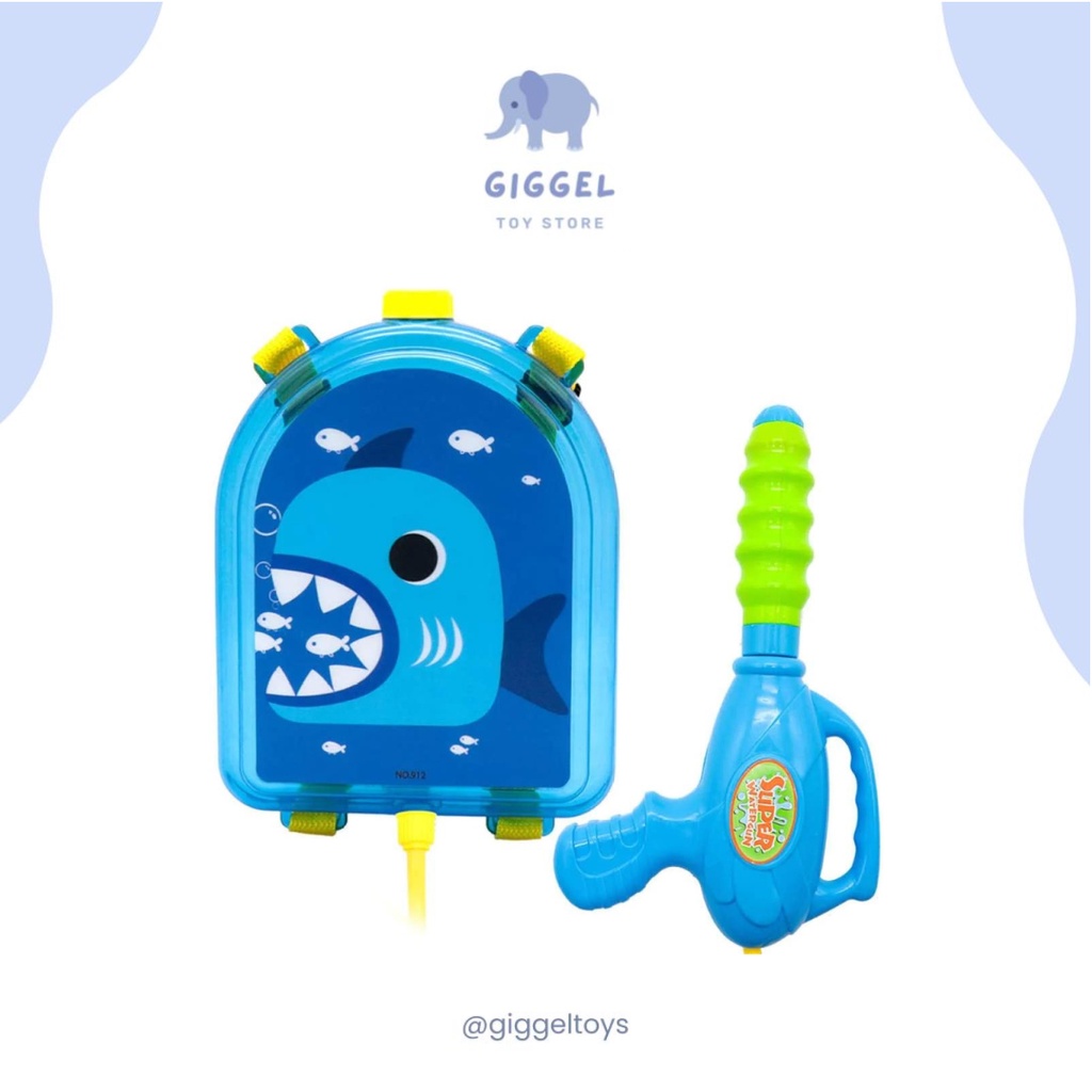 [ Giggel ] Pistol Air Ransel Backpack / Ransel Pistol Air / Mainan Anak Pistol Air Ransel / Backpack Water Gun Toys / Mainan Pantai Outdoor