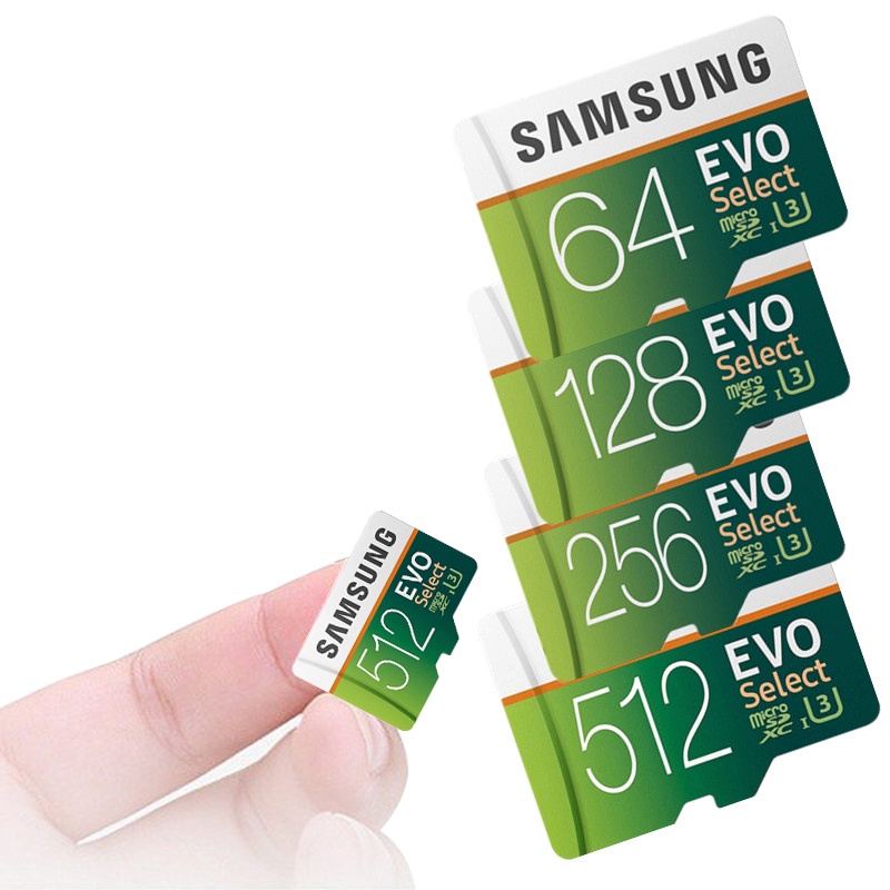 Samsung SD Card 512GB 256GB 128GB Memory Card Class10 Kartu TF Mini SD Flash Card