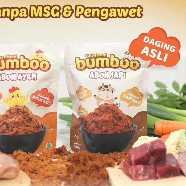 

❅ BUMBOO Abon Asli - Tekstur Lembut MPASI Si Kecil - Sumber Protein - Tanpa MSG - Tanpa Pengawet ❊