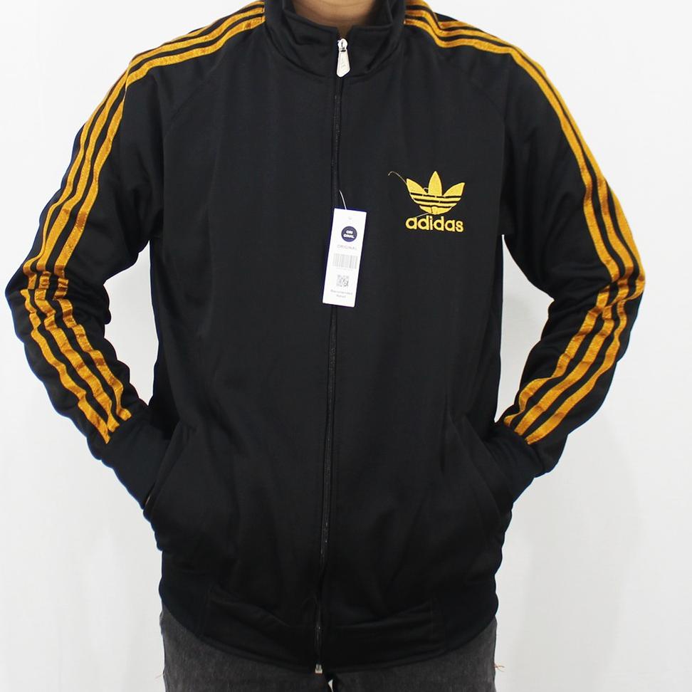 CHEKOUT JAKET ADIDAS FIREBIRD HITAM LIST M L XL - JAKET FIREBIRD ADIDAS - JAKET OLAH RAGA - TRAINING