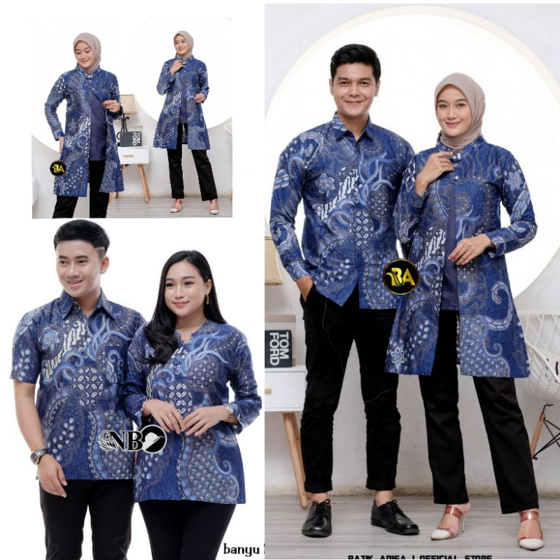 BATIK COUPLE TERBARU ATASAN BATIK SERAGAM KANTOR TUNIK KEMEJA BLOUSE