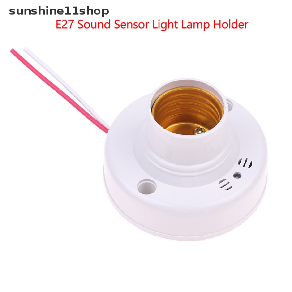 Sho E27 Lampu Sensor Suara Lamp Holder On Off Light Tepuk Suara Sound Control N