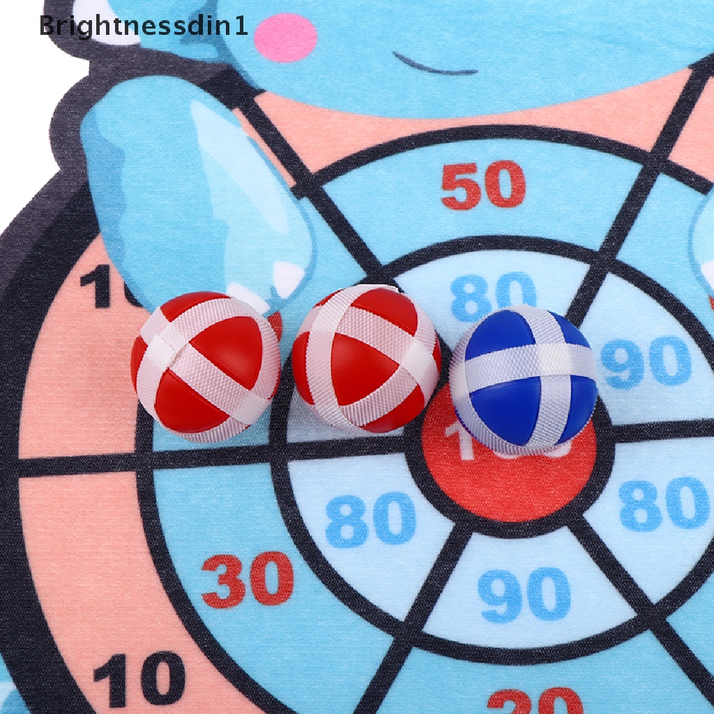 [Brightnessdin1] Target Lengket Bola Dartboard Kreatif Anak-Anak Lempar Pesta Olahraga Indoor Kain Mainan Butik