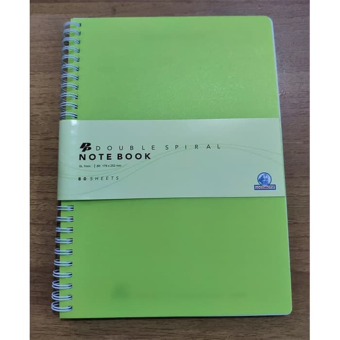 

Terlaris ✨ -Buku Tulis Premium Double Spiral Notebook B5 80 lbr Locomotif B0005- 2.2.23