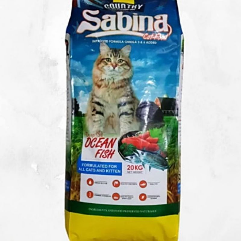 KHUSUS GOSEND Country Sabina cat food 20 Kg Makanan Kucing