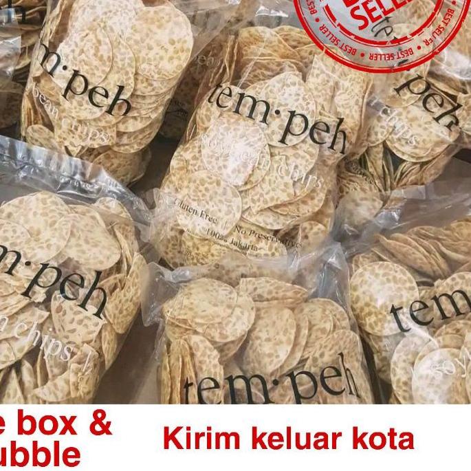 

♗ KERIPIK TEMPEH KRIPIK TEMPE UKURAN L 500gr -GLUTEN FREE ۩