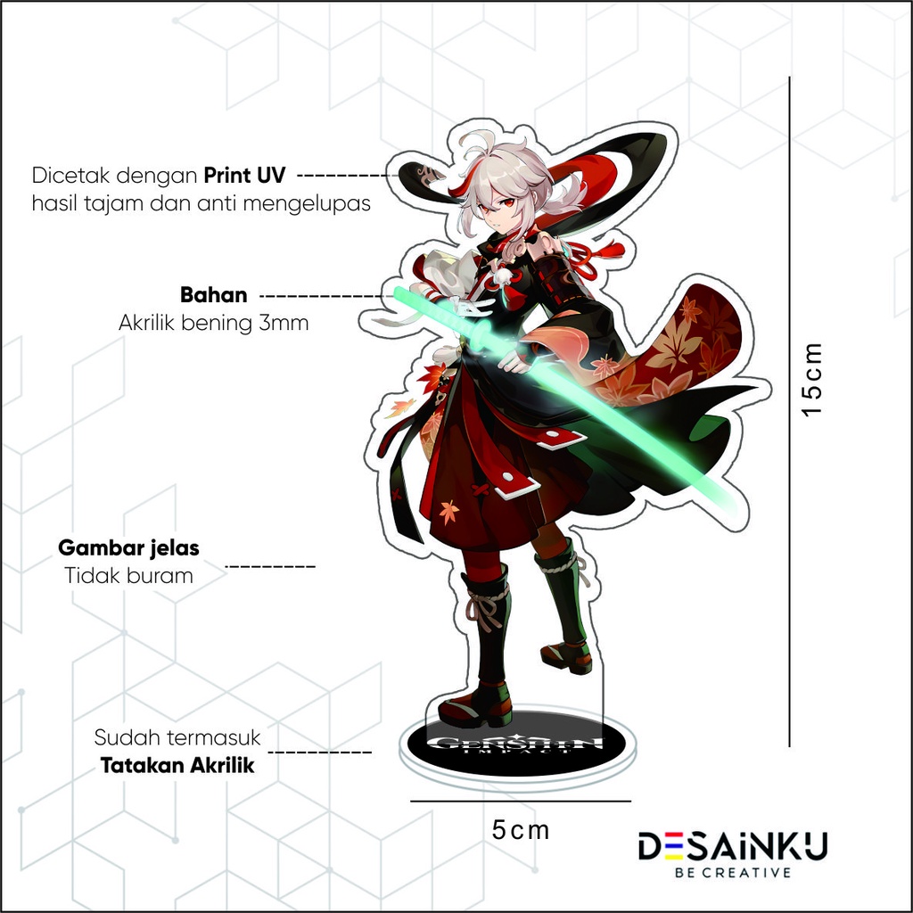 STANDEE / STAND FIGURE AKRILIK GENSHIN IMPACT EDISI KAZUHA