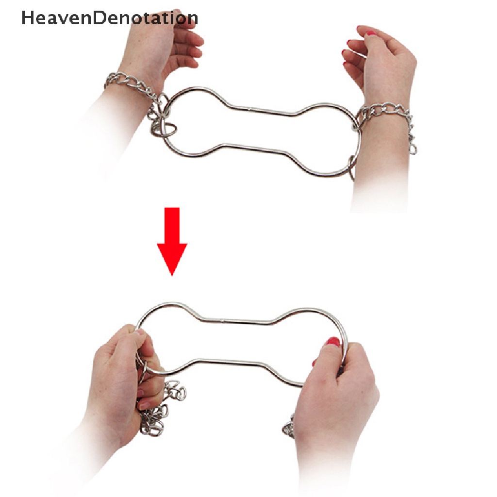 [HeavenDenotation] Chain Shackle Escape Manset Tangan - Trik Sulap Warna Silver Panggung Close-Up HDV