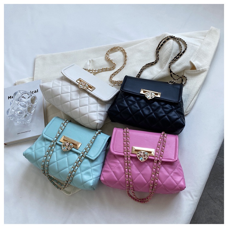 Tas Selempang Kulit Wanita Cewek Luxury Mini Messenger Bag J202