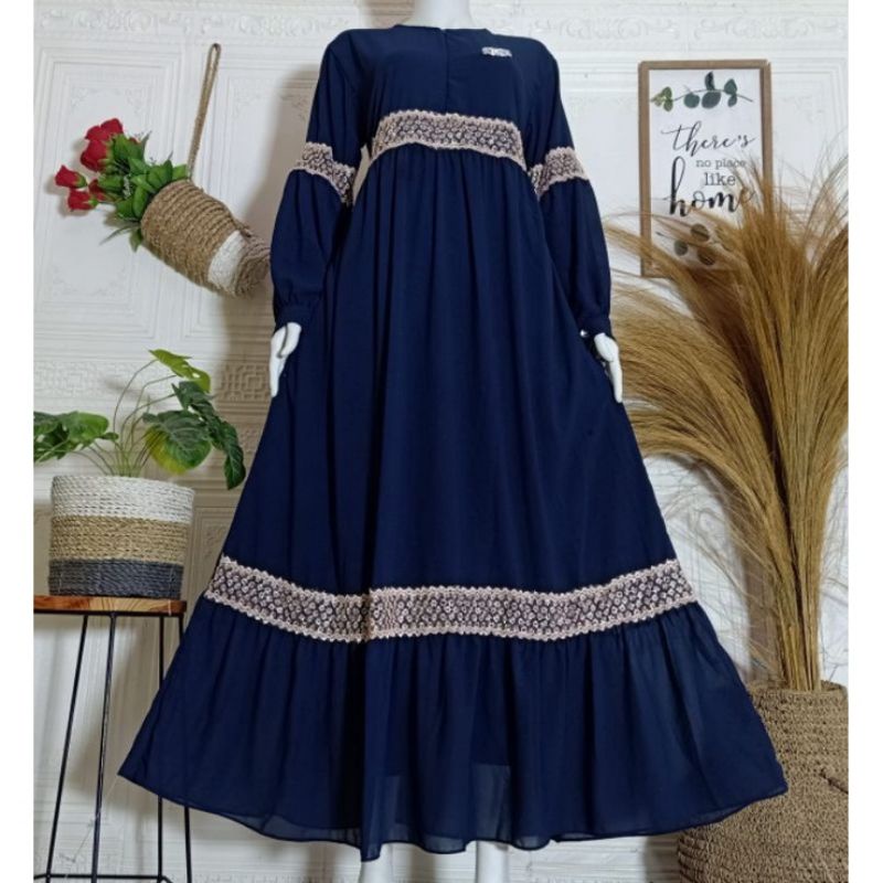 Gamis Terbaru 2023 Lebaran Wanita / Gamis Ceruti Babydoll Premium / Gamis Terbaru / Gamis Lebaran / 