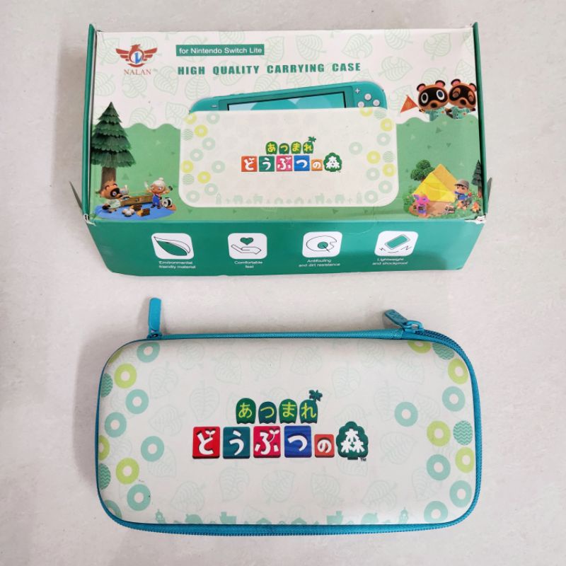 Pouch Nintendo Switch Lite Animal Crossing Nalan Carrying Case Hijau