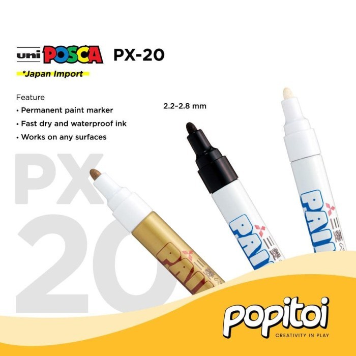 

BISA COD UNI Paint Marker PX-20 PX20 Spidol Ban Cat