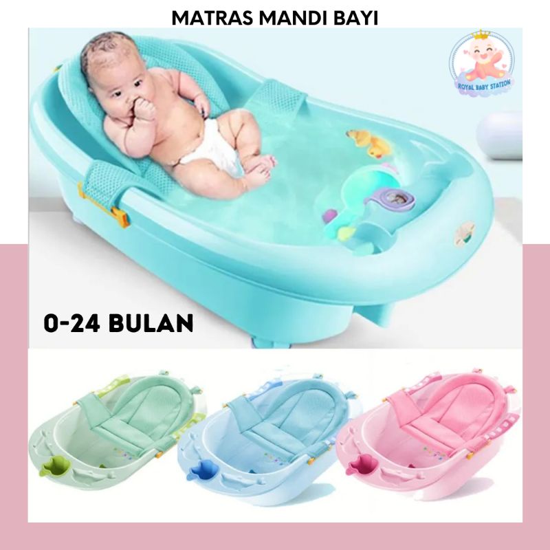 Matras Alas Mandi Bayi Model Jaring 0-24 bulan