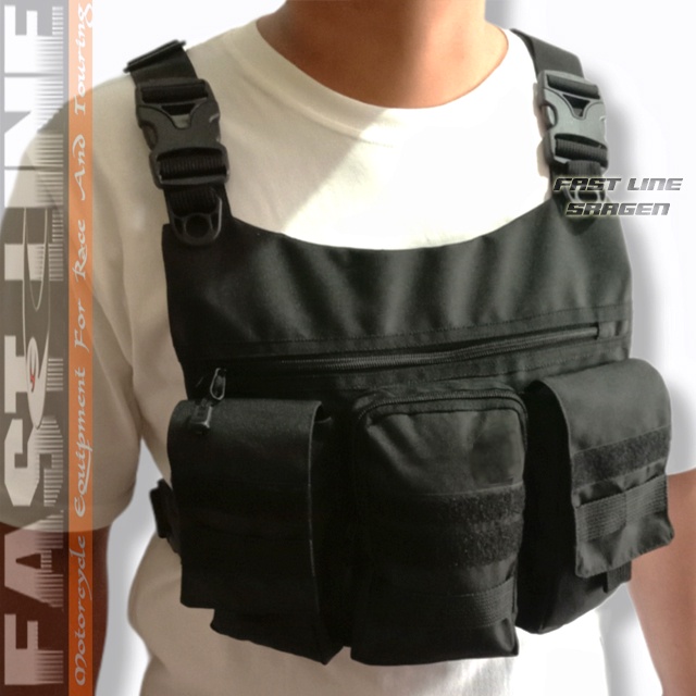 CHEST BAG WATERPROF Rompi Tas Dada BIKER TACTICAL PREMIUM