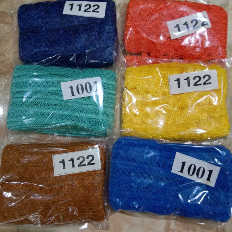 

(26 pcs) tali dinamo | (4pcs) gunting shuaipu no 8" 9" | (5 pcs) renda