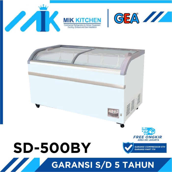 GEA CURVE GLASS FREEZER SD500BY / SD 500BY ORIGINAL