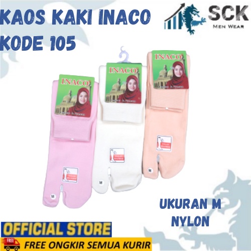 Kaos Kaki Muslim INACO 2 JR Nyalon SPD 105 M (W.Muda) / Kaos Kaki INACO 105 M WARNA