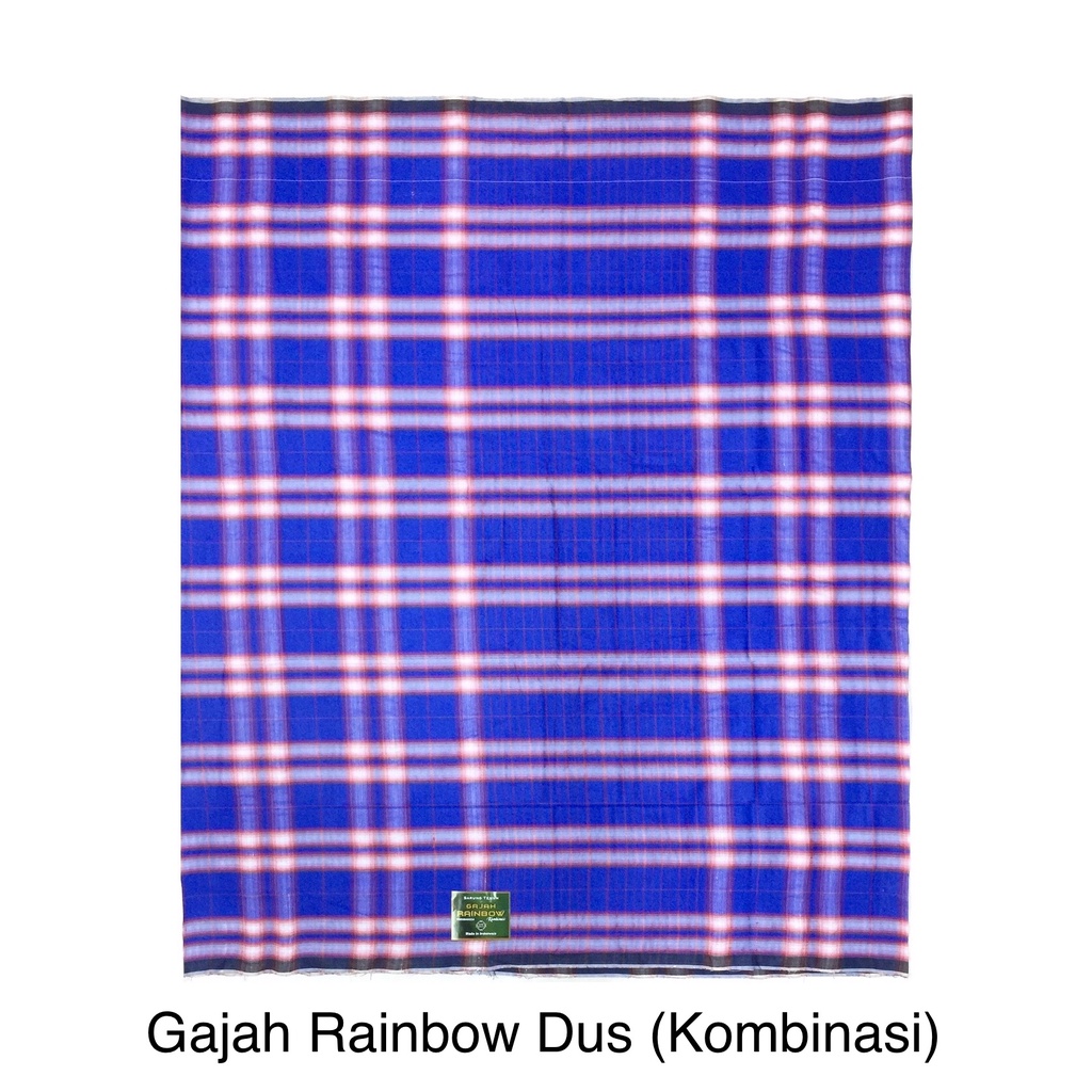 Grosir 10pc - Sarung Tenun Gajah Rainbow Dus