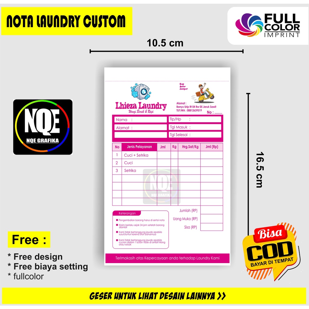

[PROMO] NOTA, nota 2 ply murah, nota custom sendiri, BUKU NOTA NAMA TOKO SENDIRI