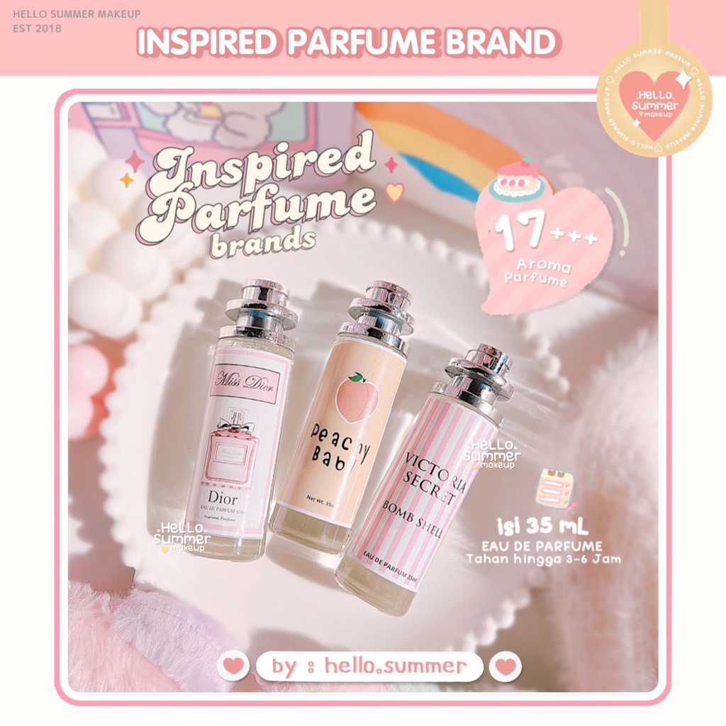 [BELI 5 FREE POUCH] Inspired Parfume Spray Thailand 35 ml Peachy Baby Longlasting High Quality