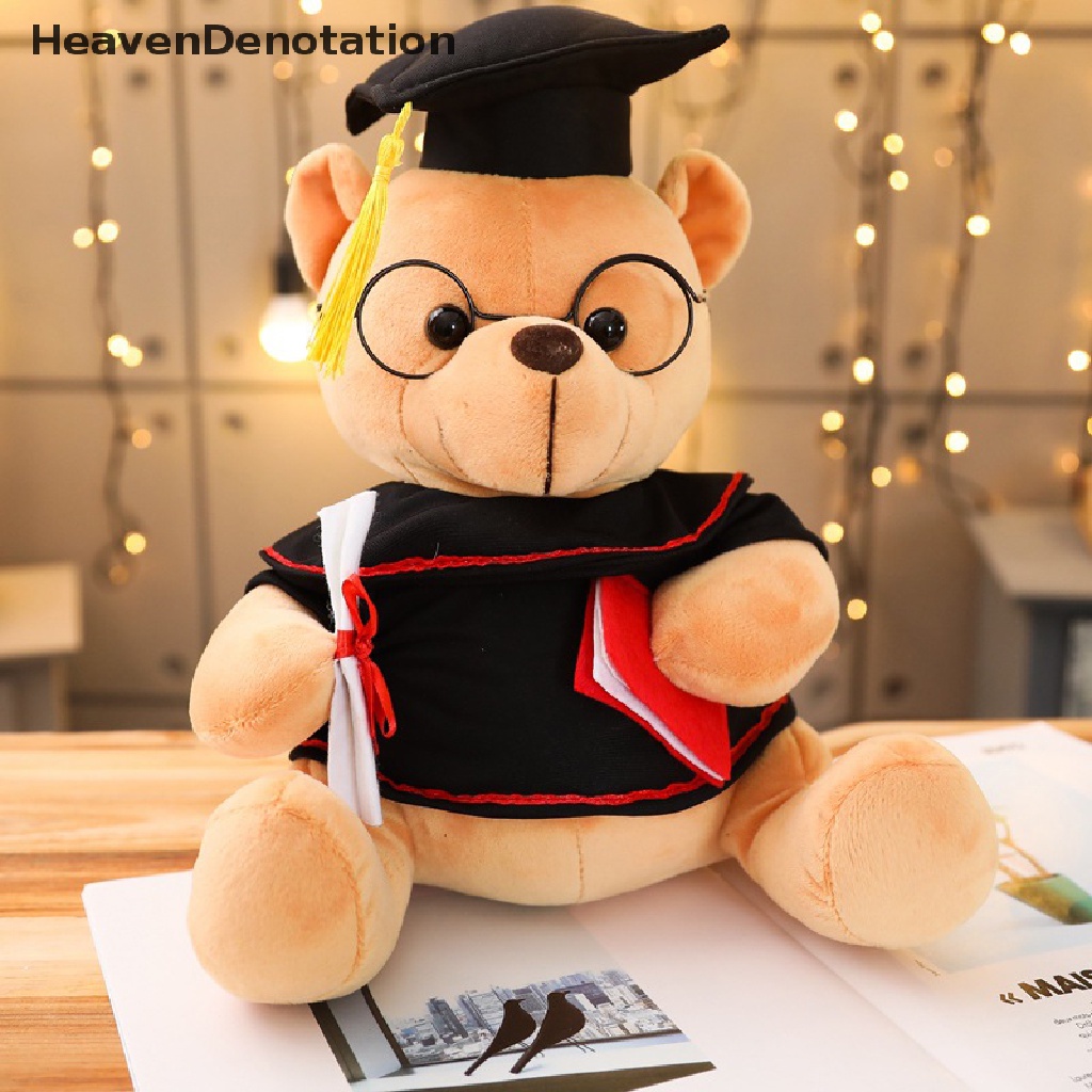 [HeavenDenotation] Boneka Beruang Wisuda Anak Dewasa Hadiah Ulang Tahun Siswa Dokter Beruang Mainan Hewan HDV