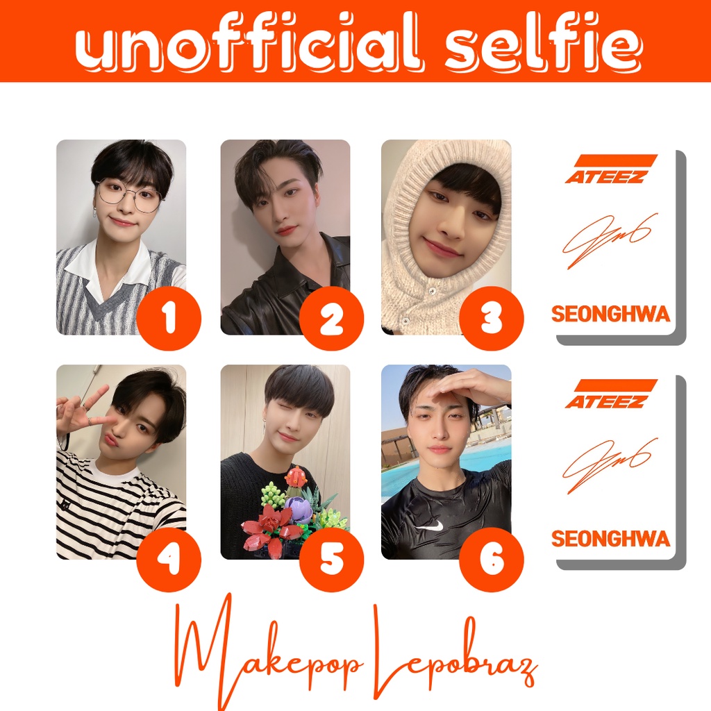 [PART 2] [MIN. 5 PC] ATEEZ UNOFFICIAL SELFIE - BOYFRIENDABLE PC SEONGHWA YEOSANG WOOYOUNG YUNHO