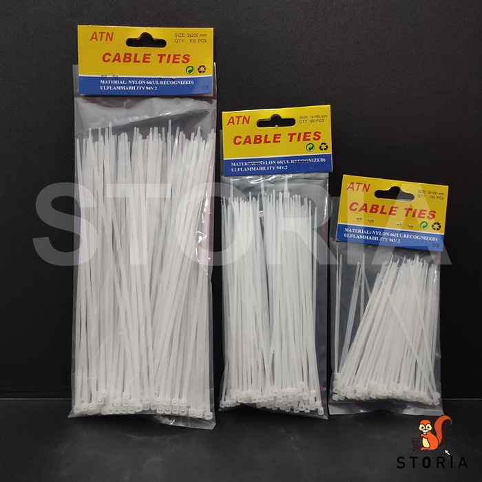 

paling diminati] Kabel Ties 10/15/20 cm isi 100 pcs ATN