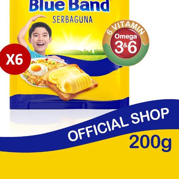 

◌ Blue Band Margarin Serbaguna 6 x 200 gr ☊