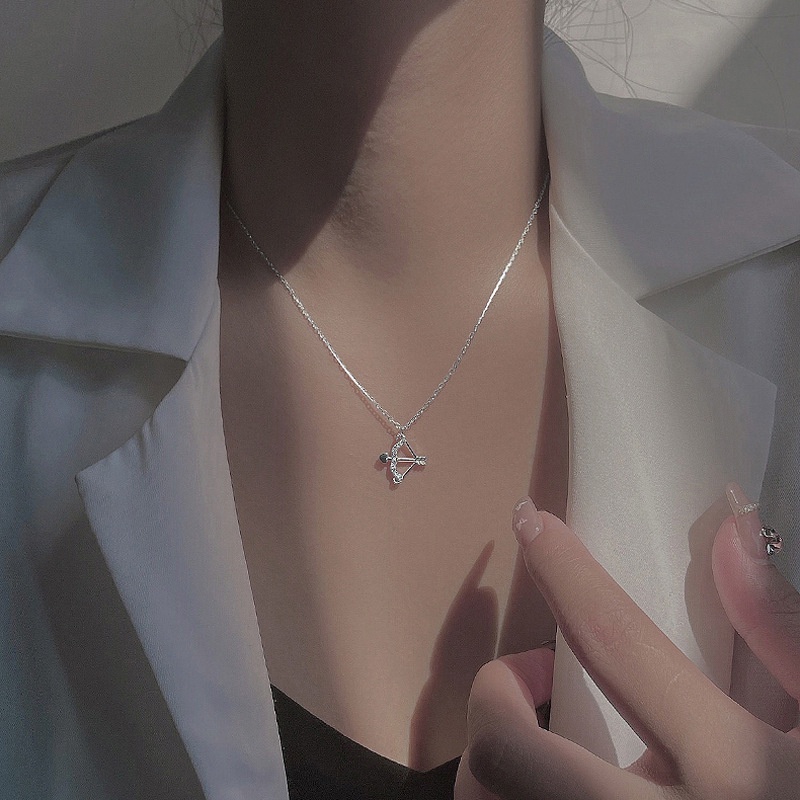 Cupid Kalung Panah Cinta Rantai Klavikula Fashion Indah Untuk Wanita