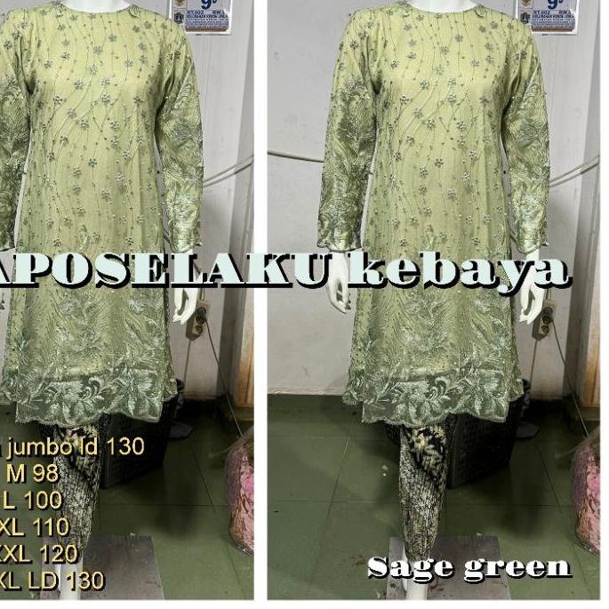 ➦ kebaya _stelan tile jumbo -stelan kebaya brokat tile_kebaya tulle_kebaya modern ➲