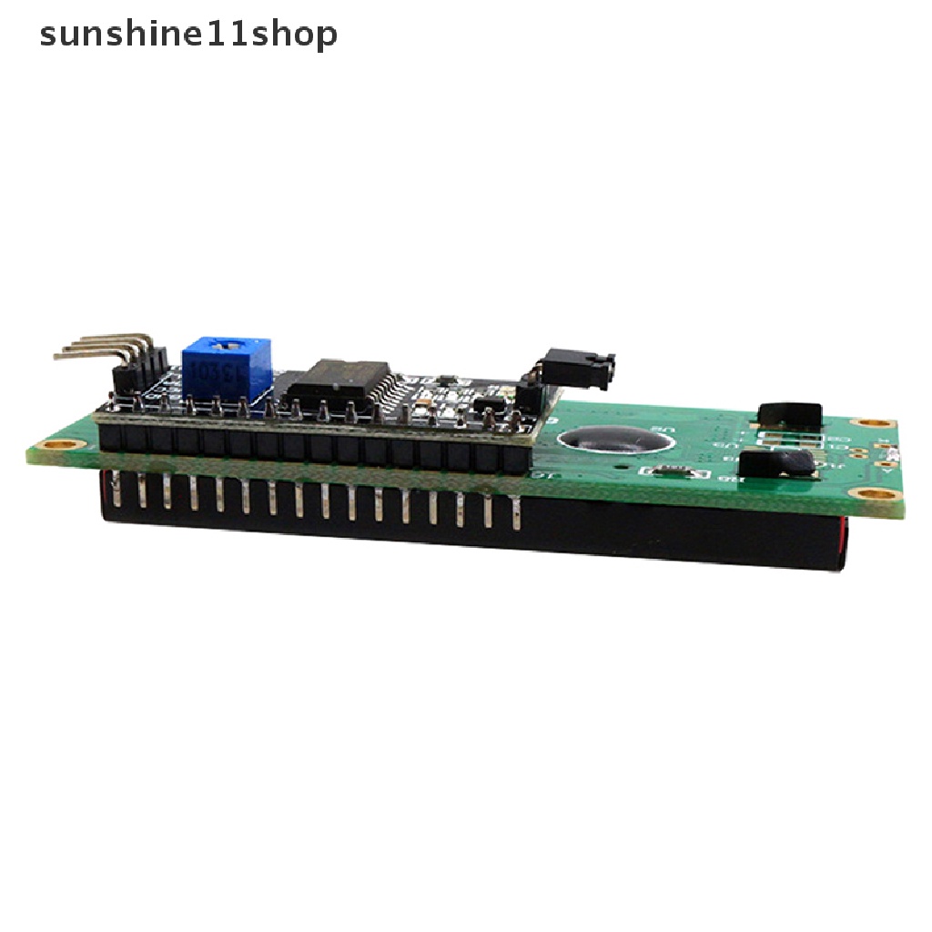 Sho MJT IIC/I2C 1602modul Kuning Layar Hijau LCD Display Module Controller Board Backlight Kuning Sudut Pandang Lebar Kontras Tinggi N