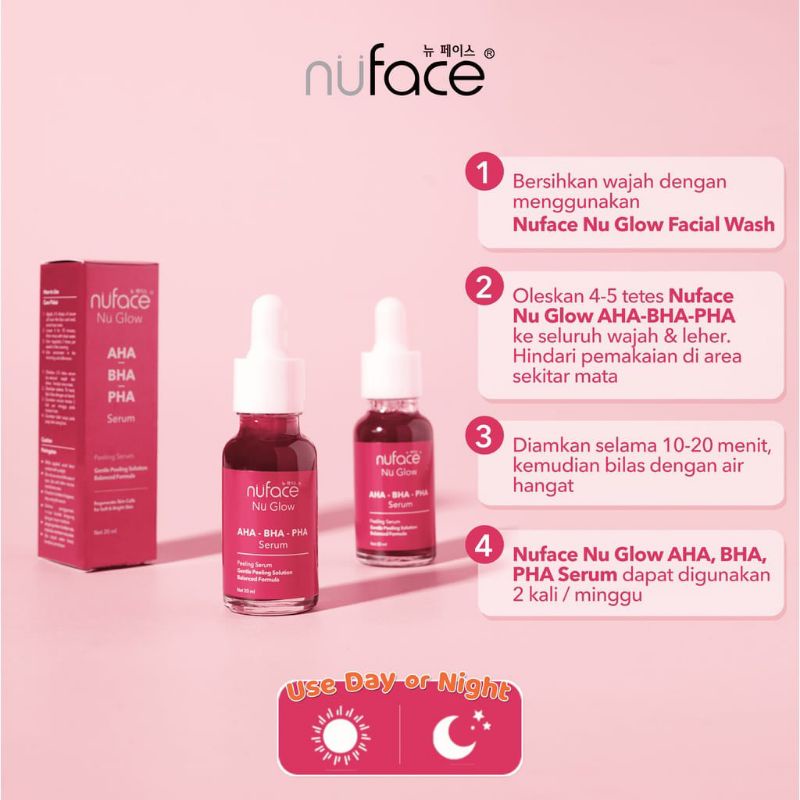 Nuface Nu Glow AHA-BHA-PHA Serum