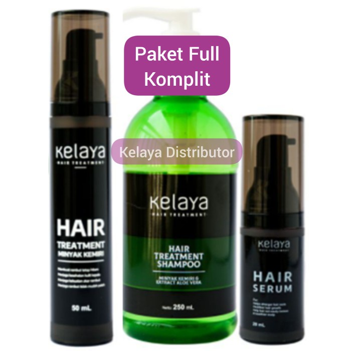 ✿ BISA COD✿ Paket Komplit Full Kelaya Hair Treatment Shampoo shampo