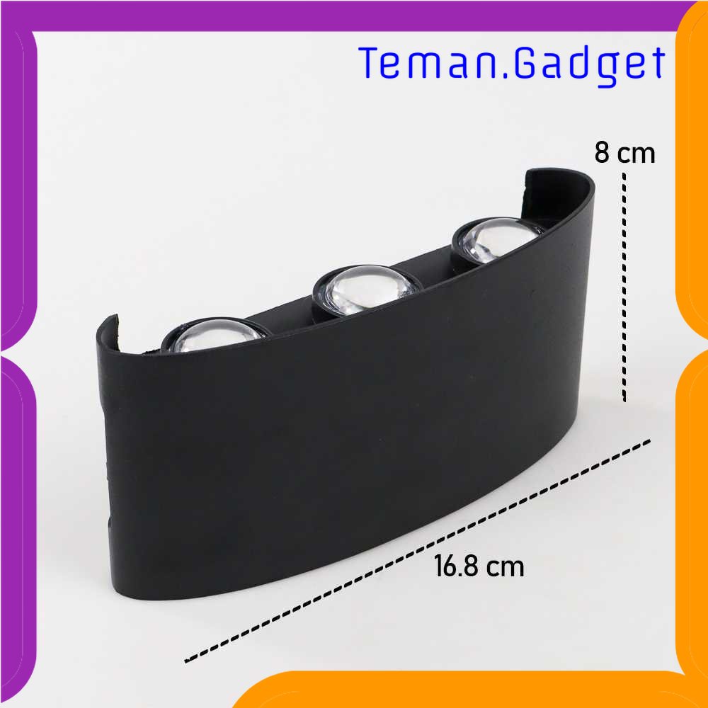 TG-LMP TaffLED Lampu Dinding Hias Outdoor Modern Aluminium 6W 6LED Warm White - D336-3