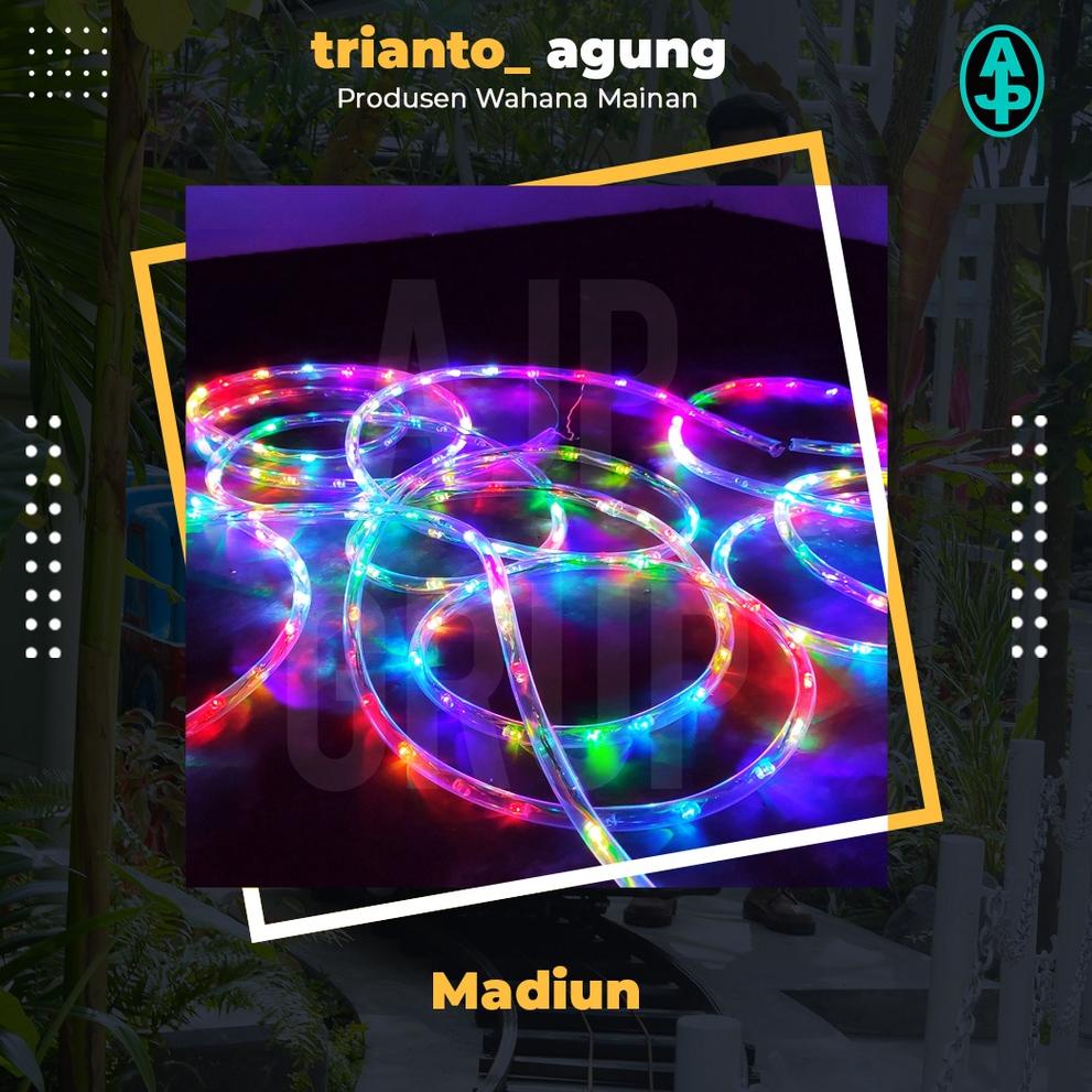 ❤[PROMO MURAH]❤ Lampu Hias LED Odong Odong DC Berkualitas Selang Outdor 1 Meter Warna-Warni RGB Ekst