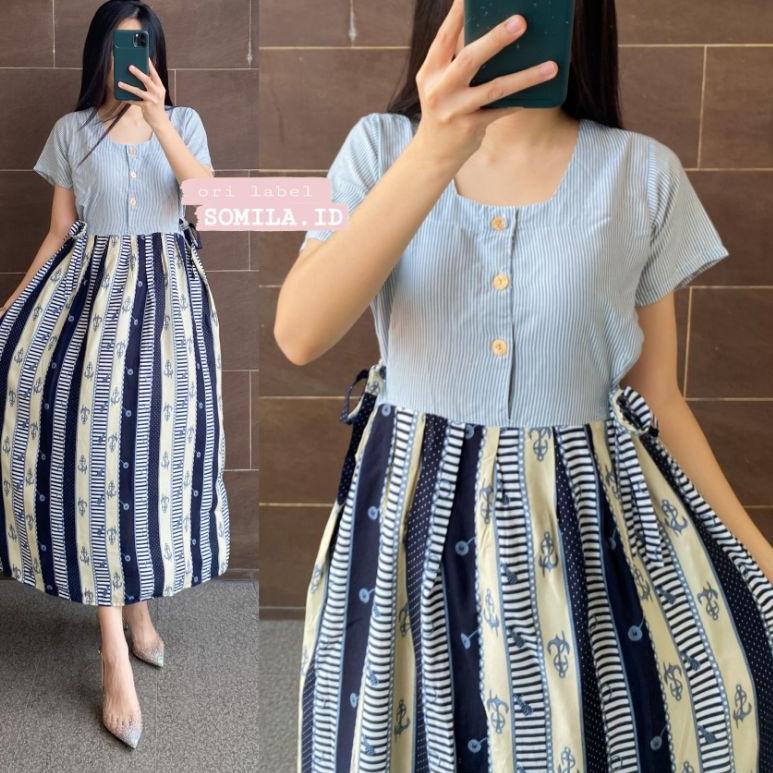 TERBAIK TERSEDIA JUMBO GROSIR DASTER SOMILA.ID TERBARU BUSUI CHIBI SERUT LENGAN PENDEK BATIK BU TEJO