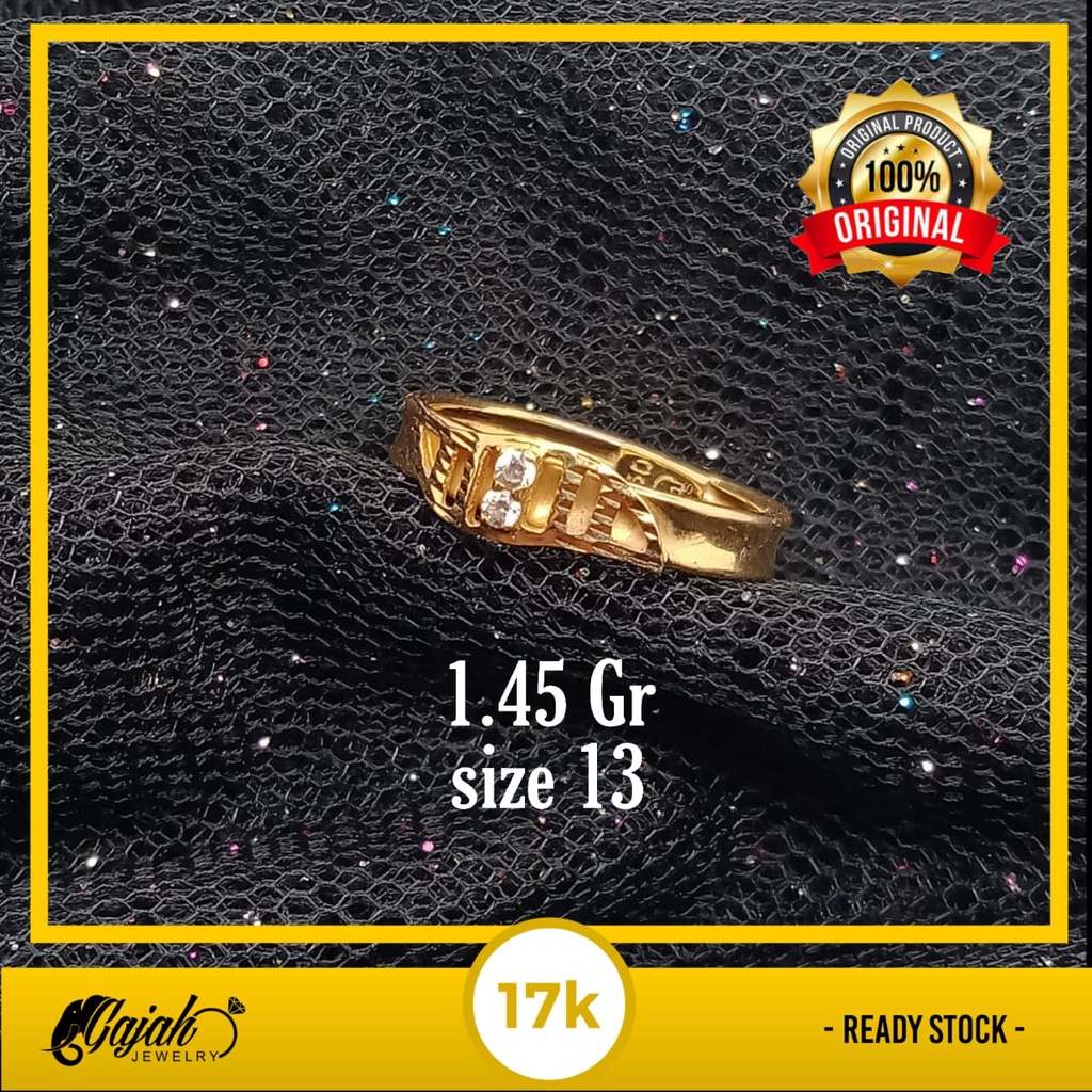 Cincin emas 17k - 1.45 gr kadar 750 - 4168