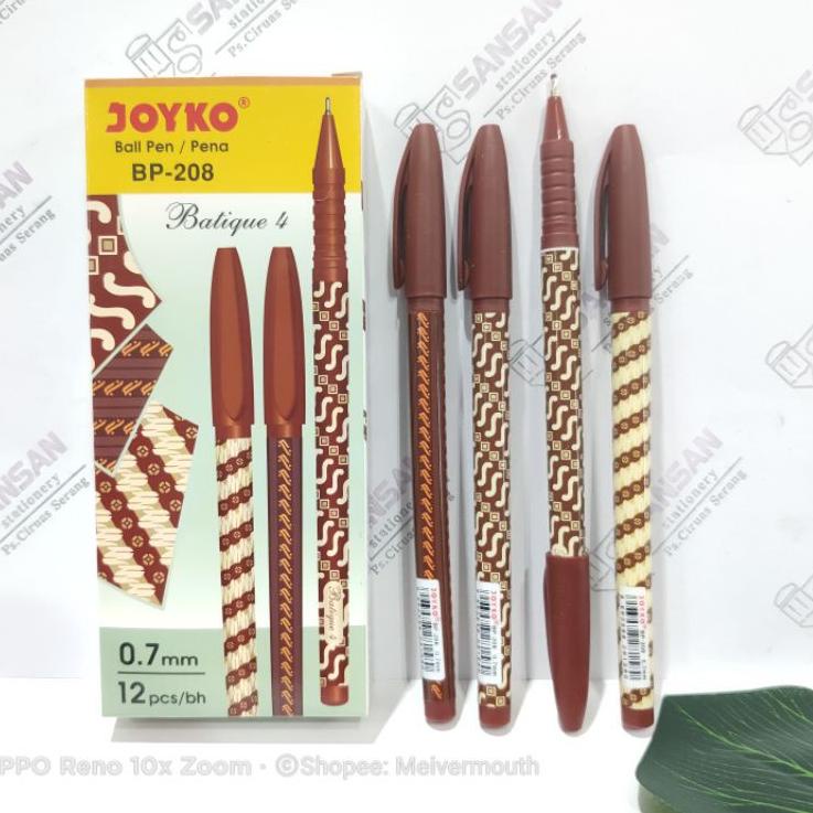 

New Sale Pulpen Batik Joyko 208 ISI 12Pcs