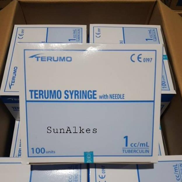 Spuit 1Cc Terumo/Syringe Terumo Tiberculin 1Cc X26G X 1/2" Isi 100Pcs