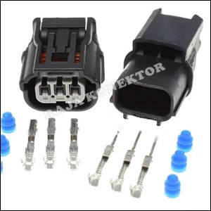 Soket  3 Pin Stop Lamp Lampu Rem Honda Vario 125 150 ADV 150 - soket koil honda jazz RS brio freed m