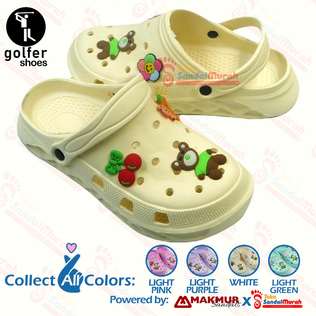 Toko Sendal Murah - Sandal Fuji Anak Uk 30 - 35 . Sandal anak perempuan hak tinggi. Sendal Baim Lucu [Golfer 8055 B]