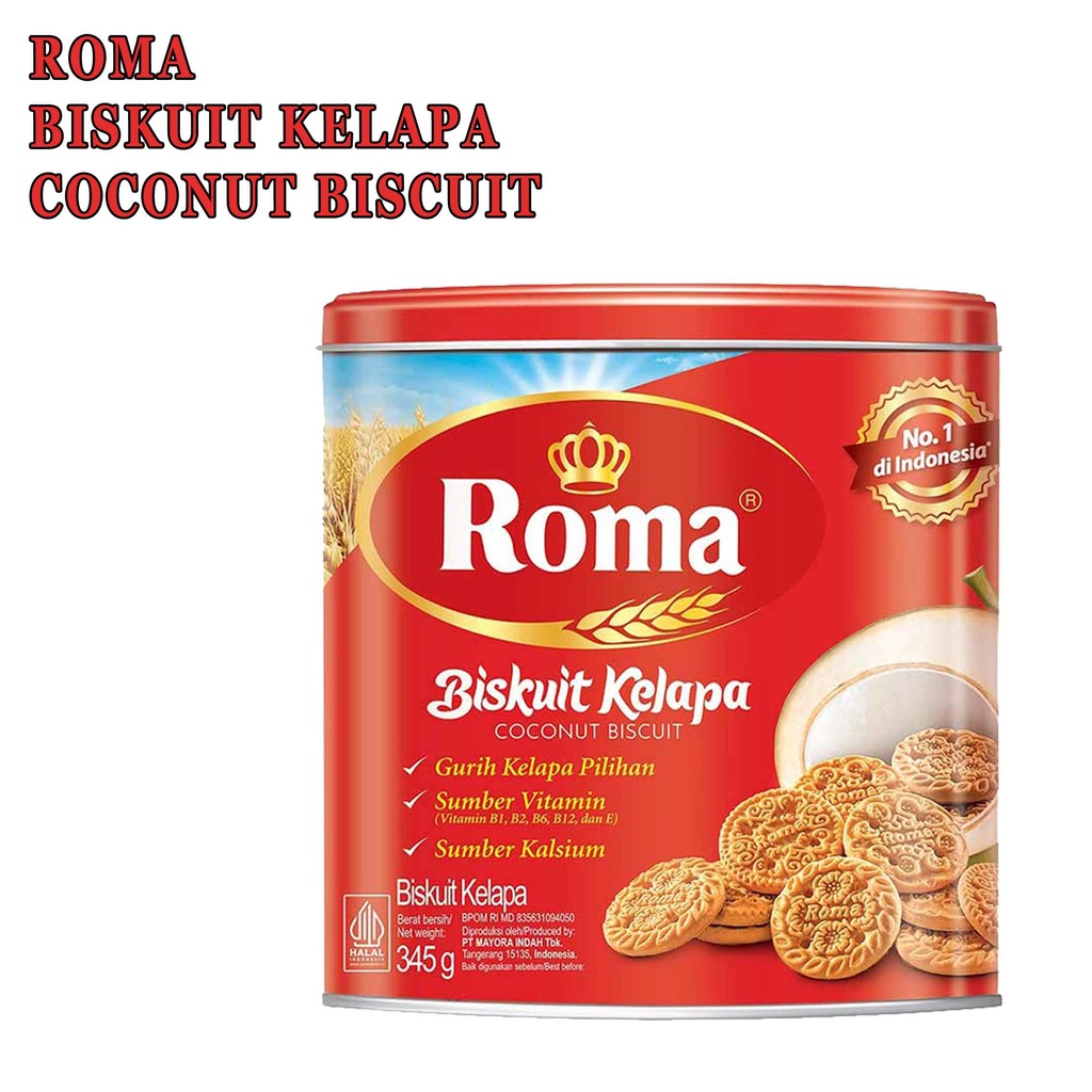 BISKUIT KELAPA* ROMA* COCNUT BISKUIT* ROMA KELAPA 345g