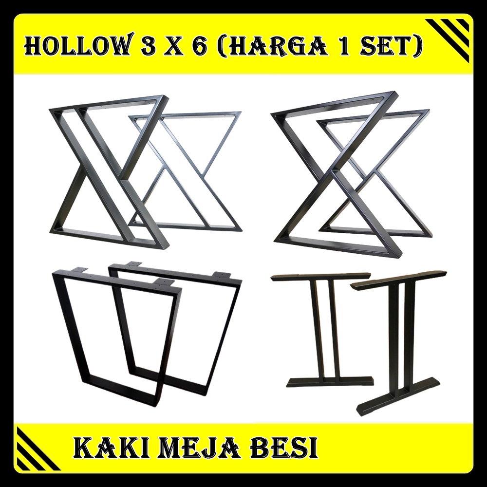 Kaki Meja Besi Hollow/Meja industrial