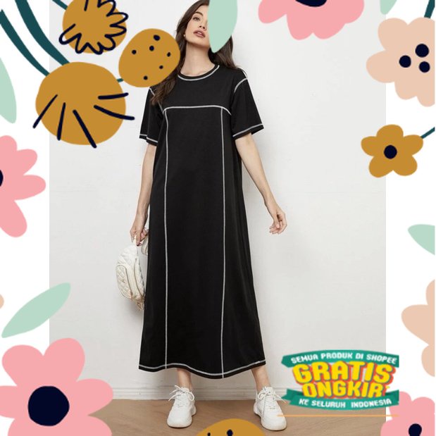 DRESS KOREA - DRESS WANITA - CLEMATIS DRESS / tosca mint