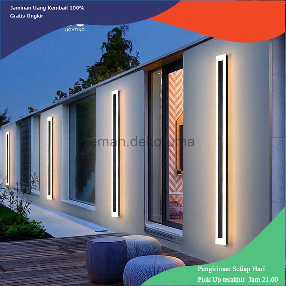 TD - LMP IISINUO Lampu Dinding Hias Outdoor Long Strip LED Lamp 24W Warm White - IIS20