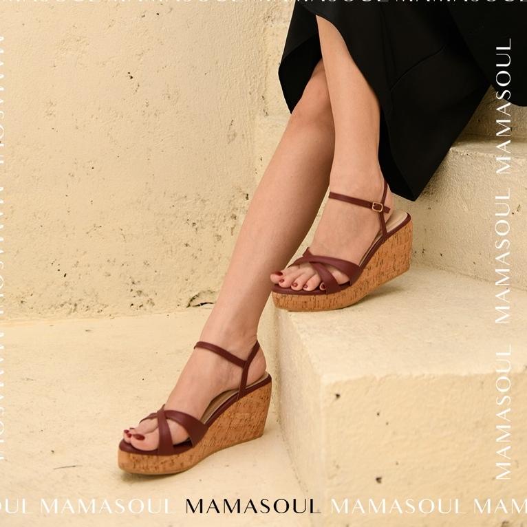 Langsung Atc MAMASOUL - SENDAL WEDGES / WEDGES TALI / LUNA