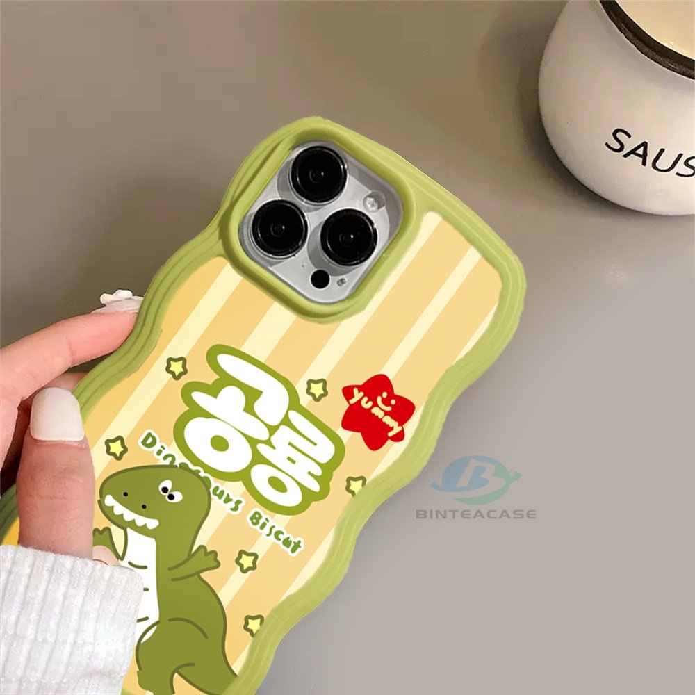 Realme 10 C30 C31 C35 C21Y C25Y RealmeC11 2021 C15 C25 C17 C12 C3 C2 Realme 8i 7i 5 5i 6i 7 Pro Cute Dinosaurus Crocodile Curved Edge TPU Phone Case Binteacase