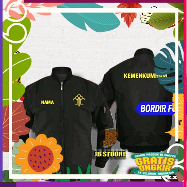 Jaket KEMENKUMHAM Bordir Full /Jaket Pria Kemenkumham Full Bordir / Bomber Jacket Kemenkumham / Jake